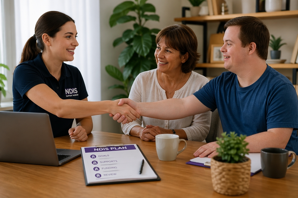 NDIS participant choosing a household tasks provider in Melbourne